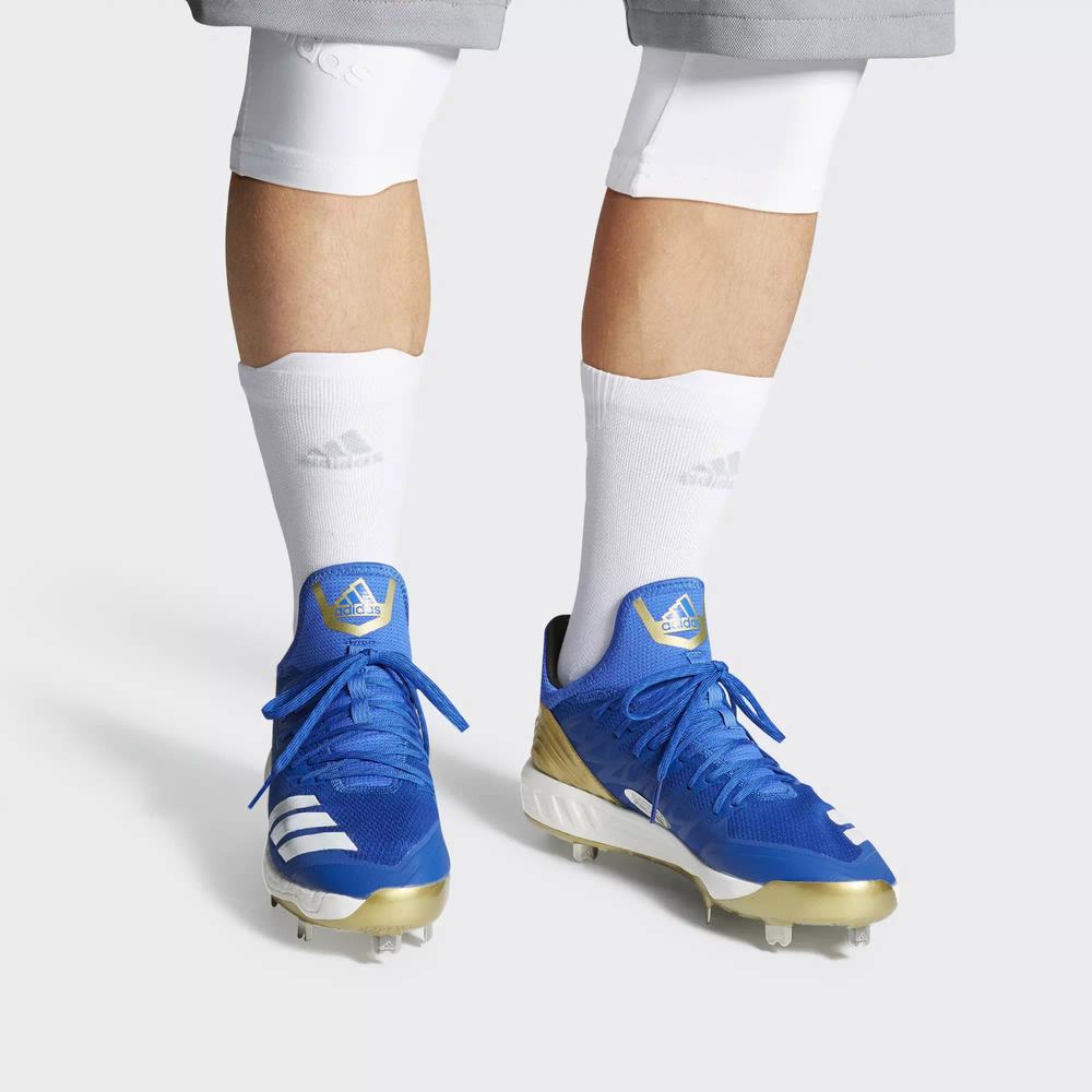 Adidas Boost Icon 4 Spikes De Beisbol Azules Para Hombre (MX-39583)